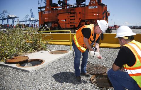 Stormwater treatment system inspection NIM.