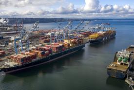 Husky terminal with two vessels